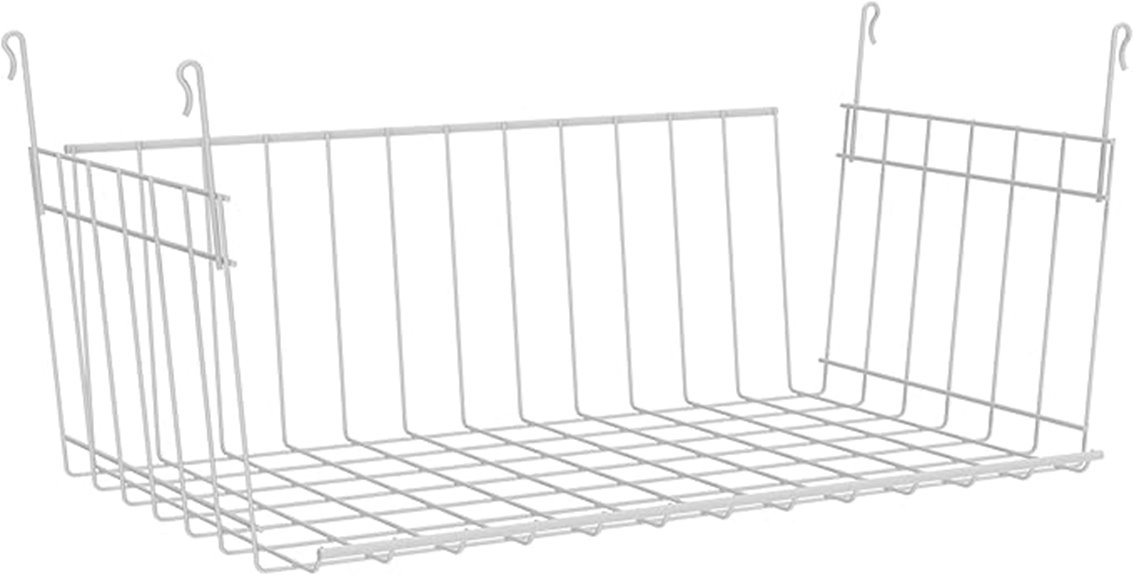 wire shelf storage basket