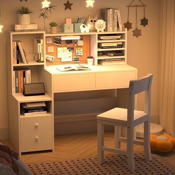 Wooden Kids Study Desk and Chair Set