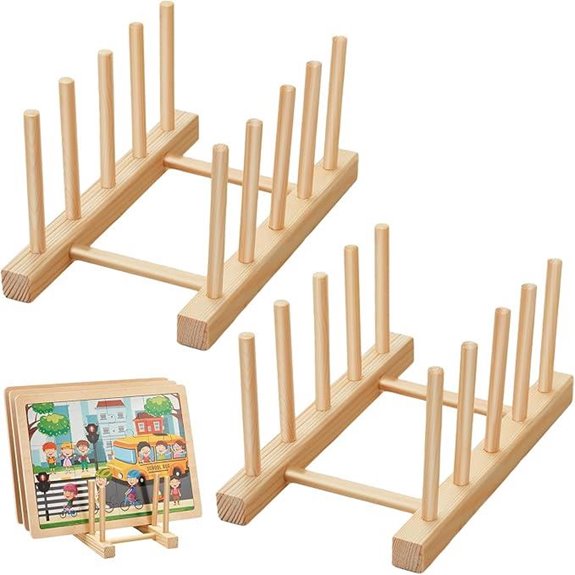 Barydat Wooden Puzzle Display Stand (2-Pack)