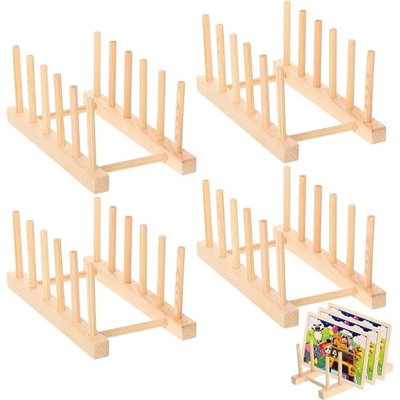Wooden Puzzle Storage Rack (4 Pieces Holds 10 Sets)