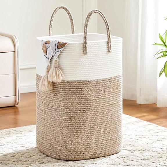 Woven Cotton Rope Laundry Hamper (60L)