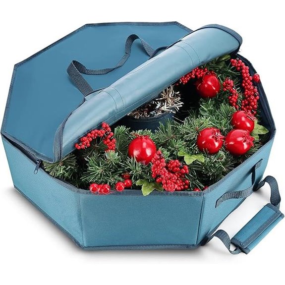Hearth & Harbor Wreath Storage Bag with Pockets