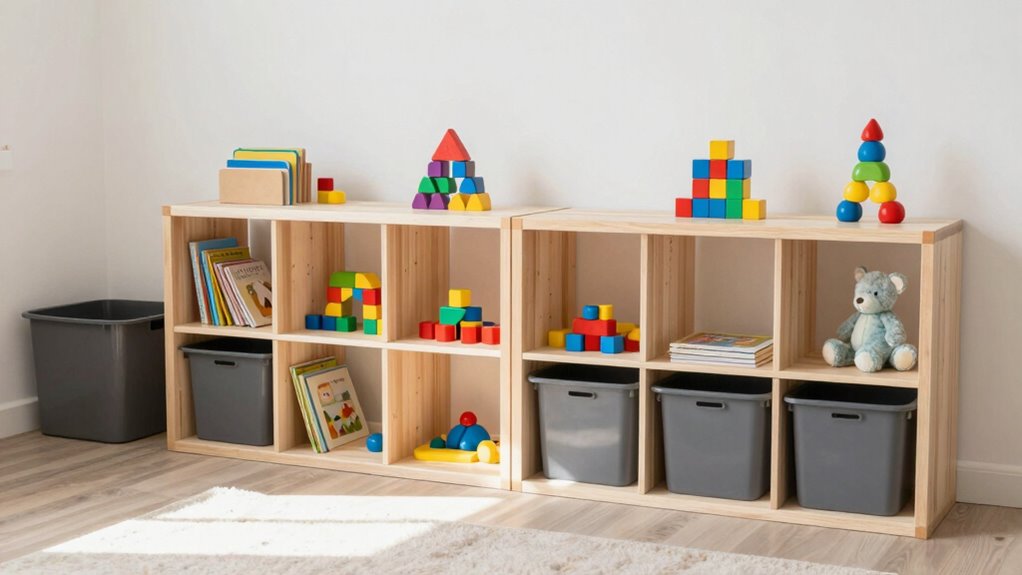 accessible visible toy storage