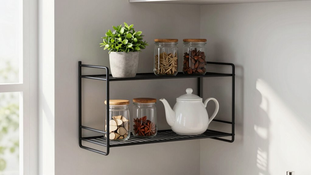 balanced decorative and storage solutions