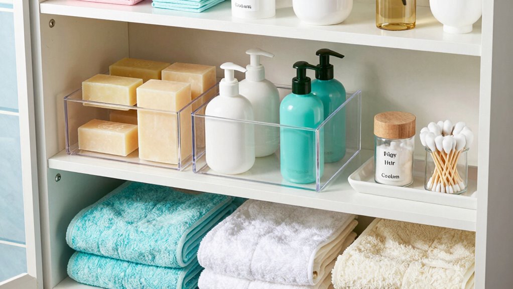 categorize and organize bathroom