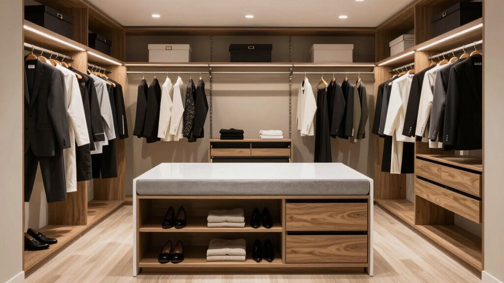 closet island setup essentials