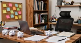 clutter accumulates quickly here