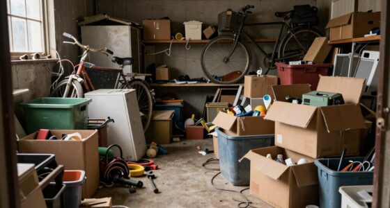 cluttered garage storage habits