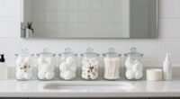 consistent bathroom organization routine