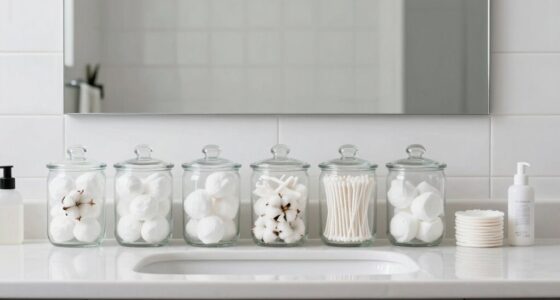 consistent bathroom organization routine