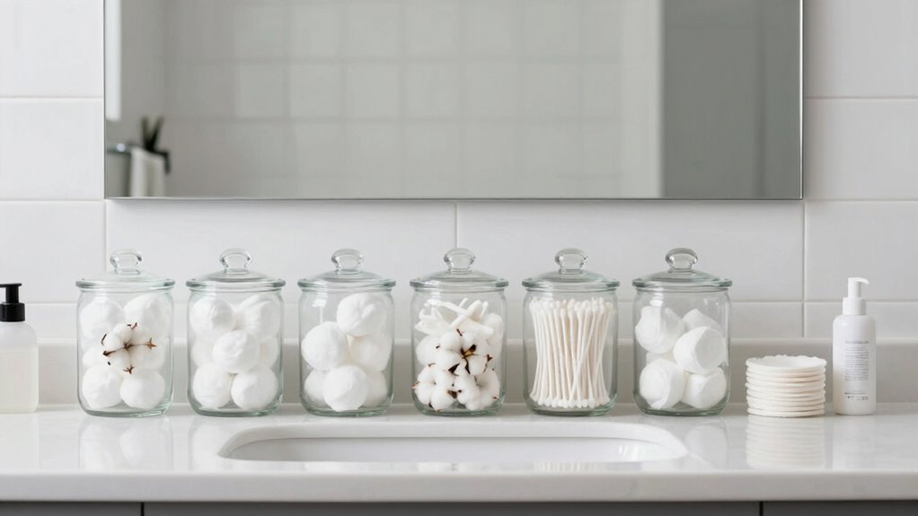 consistent bathroom organization routine
