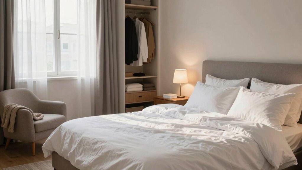 create a clutter free tranquil sanctuary