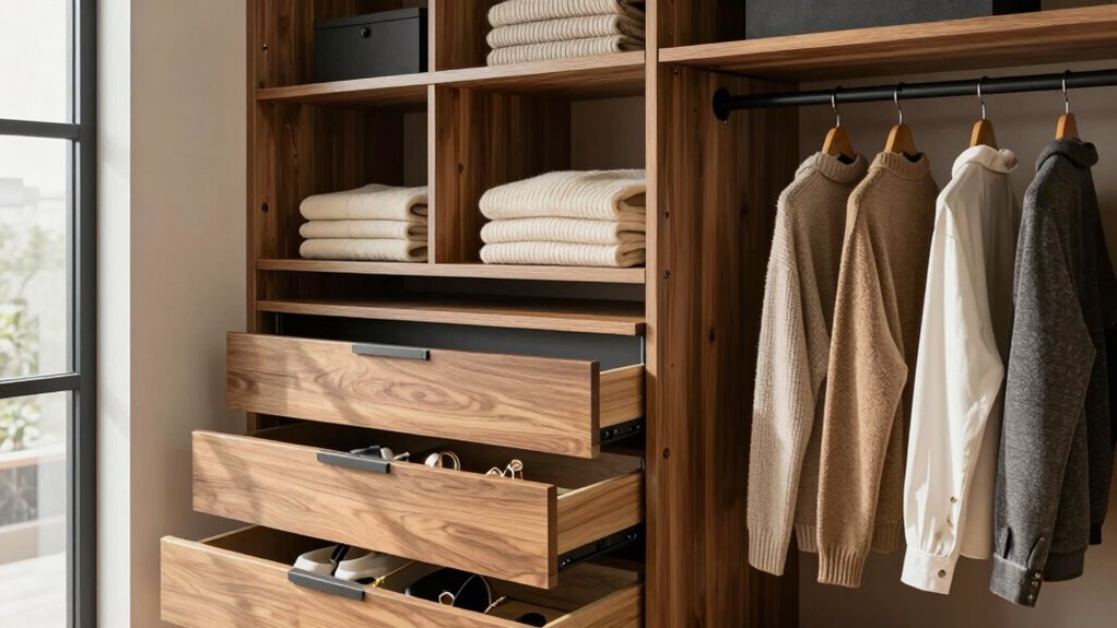 customizable flexible closet organization