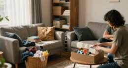 decluttering with reluctant family