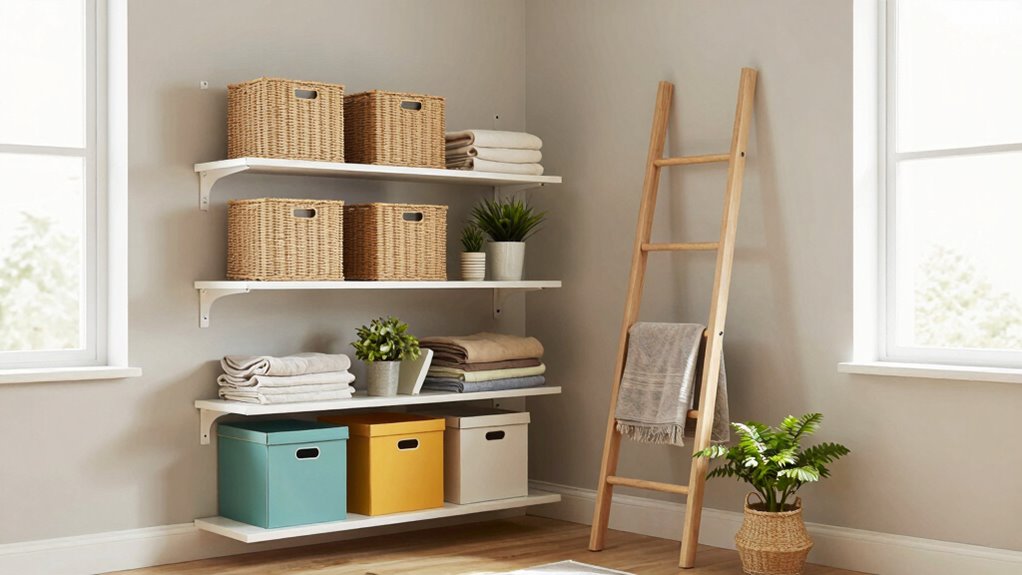 decorative color coordinated storage