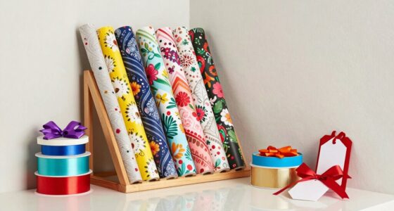 dedicated storage for wrapping paper