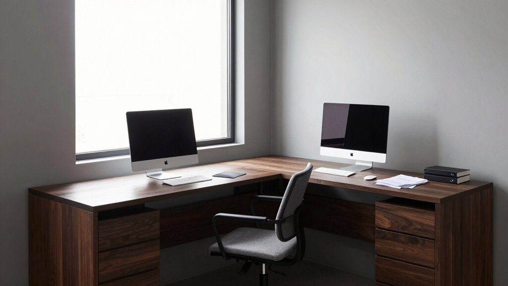 desk shape impacts efficiency