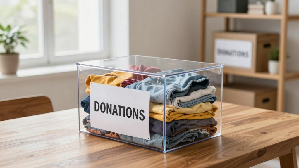 donation box decluttering system