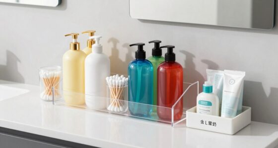 efficient backup toiletry organization