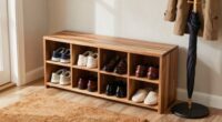 efficient doorway shoe storage