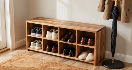 efficient doorway shoe storage