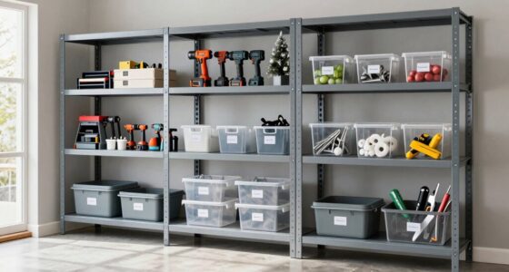 efficient garage storage organization