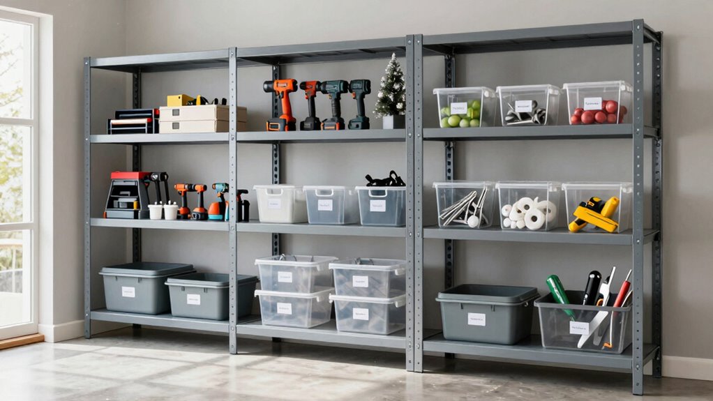 efficient garage storage organization