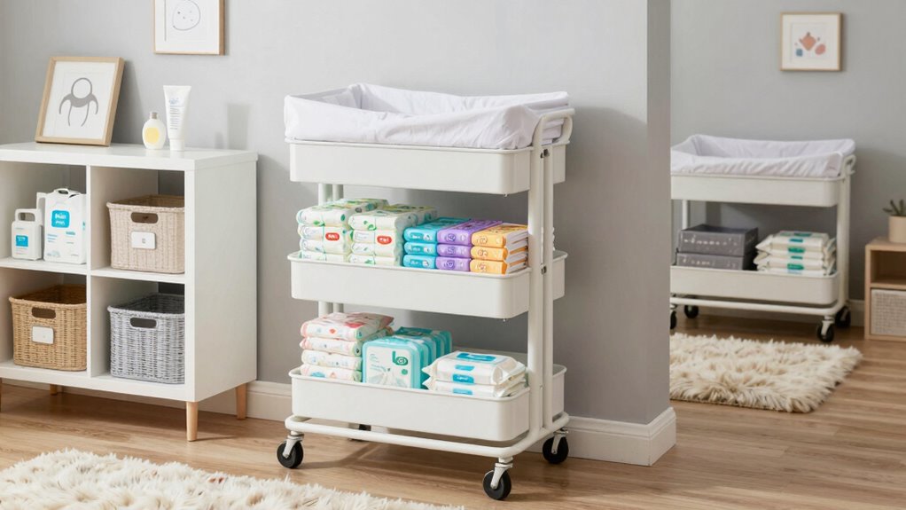 efficient multi room diaper organization