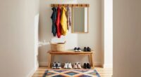 efficient small entryway storage