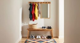 efficient small entryway storage