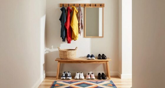 efficient small entryway storage