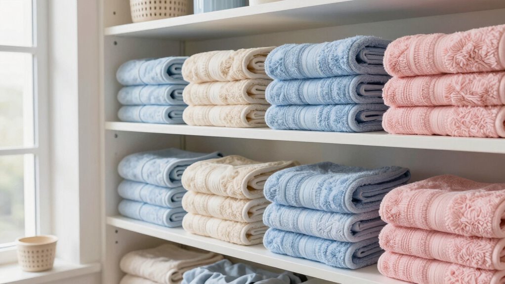 folded accessible towel storage