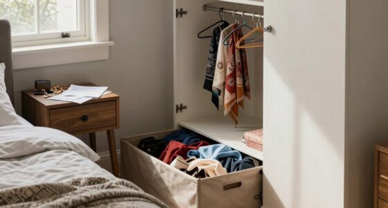hidden bedroom storage spaces