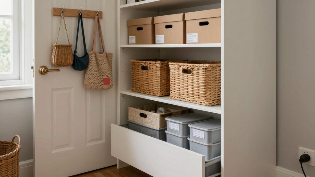 hidden storage maximizes space
