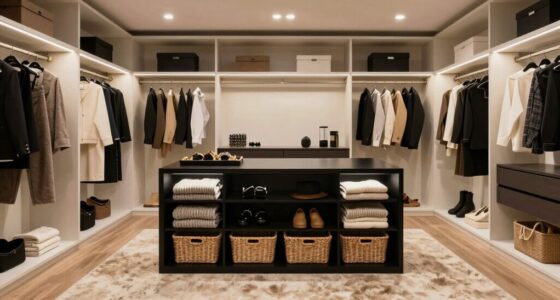 install a spacious closet island