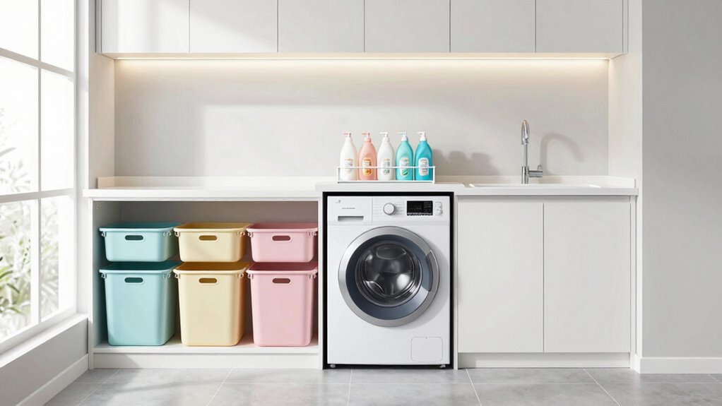 laundry task organization zones