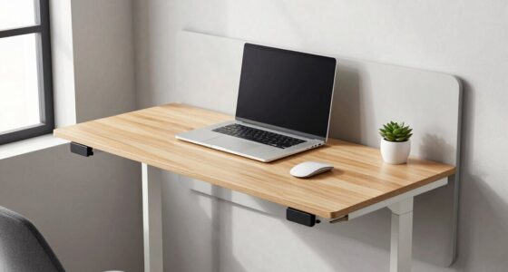 maximize space with foldable desks