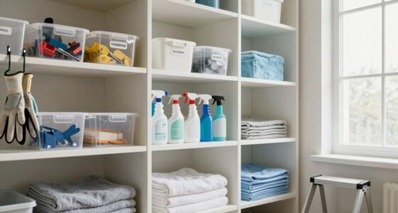 maximize utility closet organization