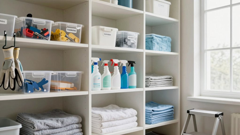 maximize utility closet organization