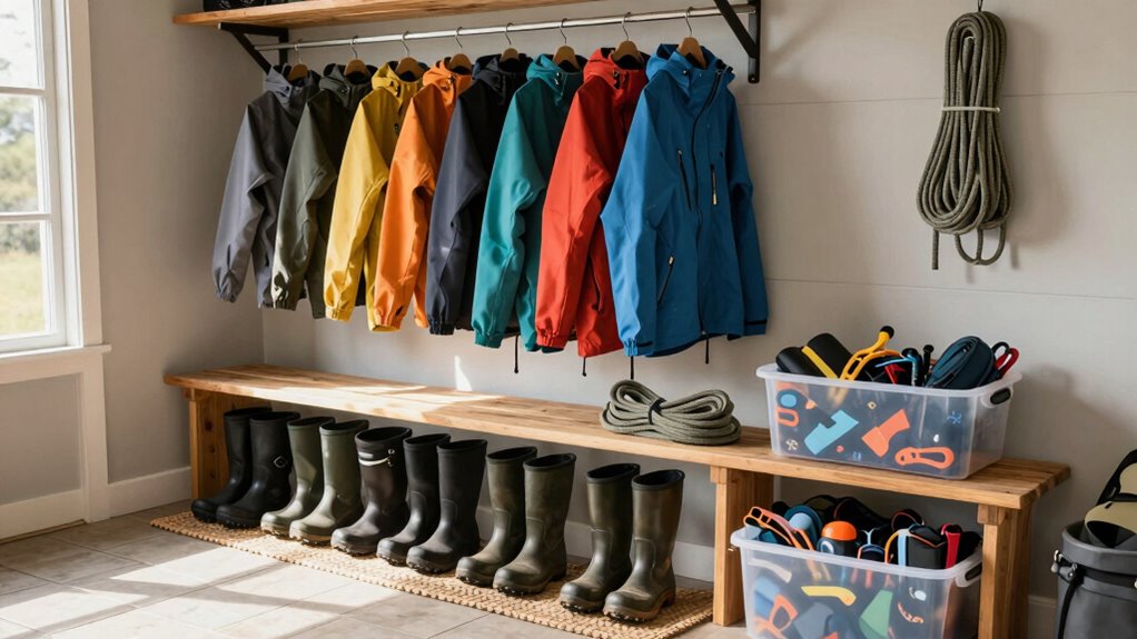 mud free outdoor gear storage