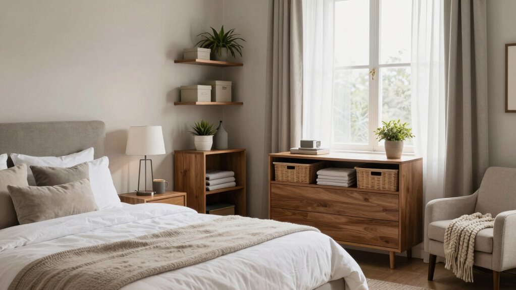 multifunctional guest room organization