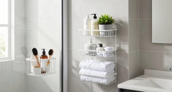 no drill bathroom storage
