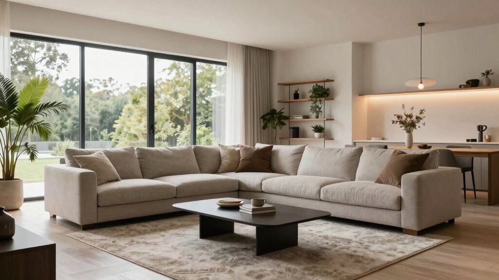 open space living layout