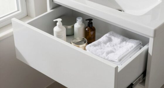 optimize bathroom storage space