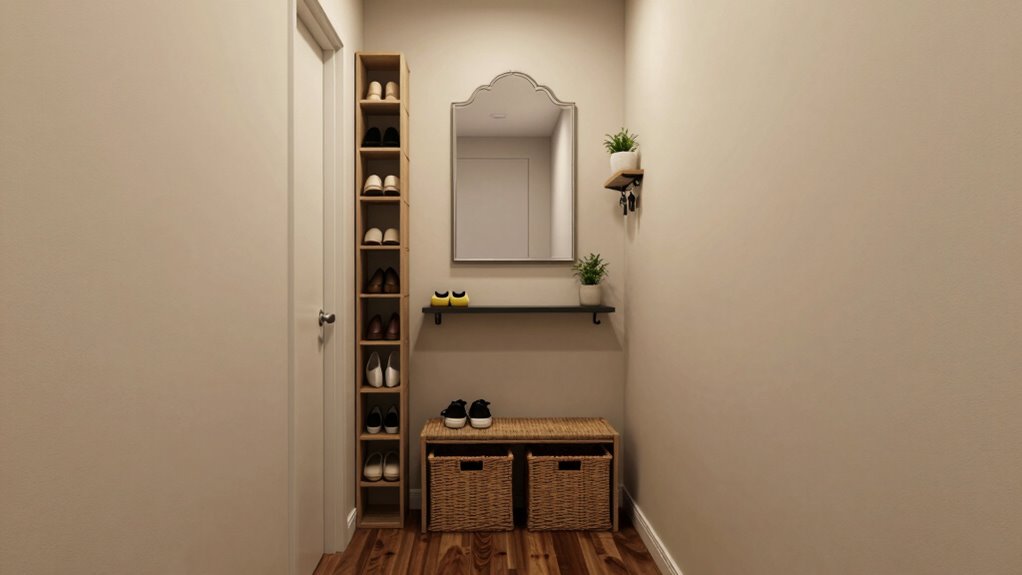 optimize narrow entryway space