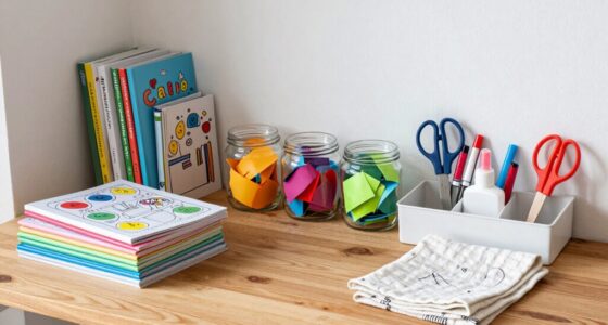 organize craft supplies efficiently