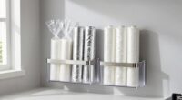 organize kitchen wrapping supplies