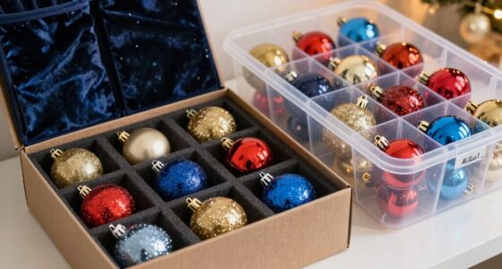 organize ornaments for easy decorating