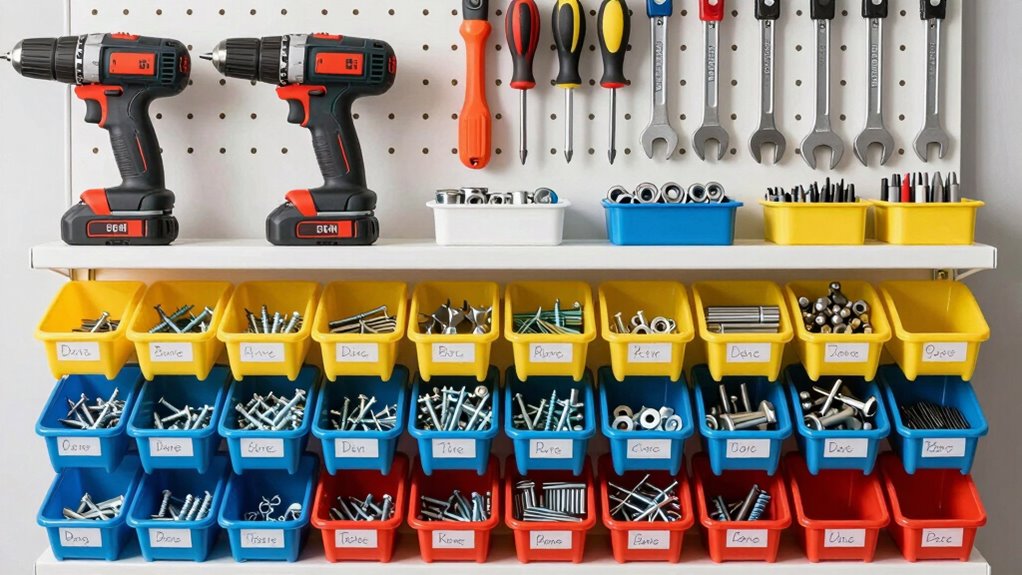 organize tools and supplies