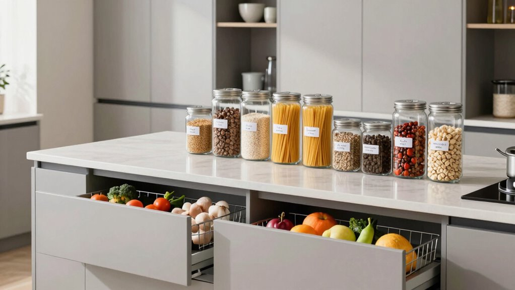 organized bulk grocery storage